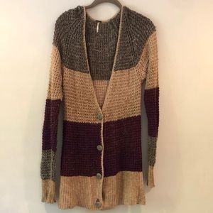 Free People knit cardigan size small